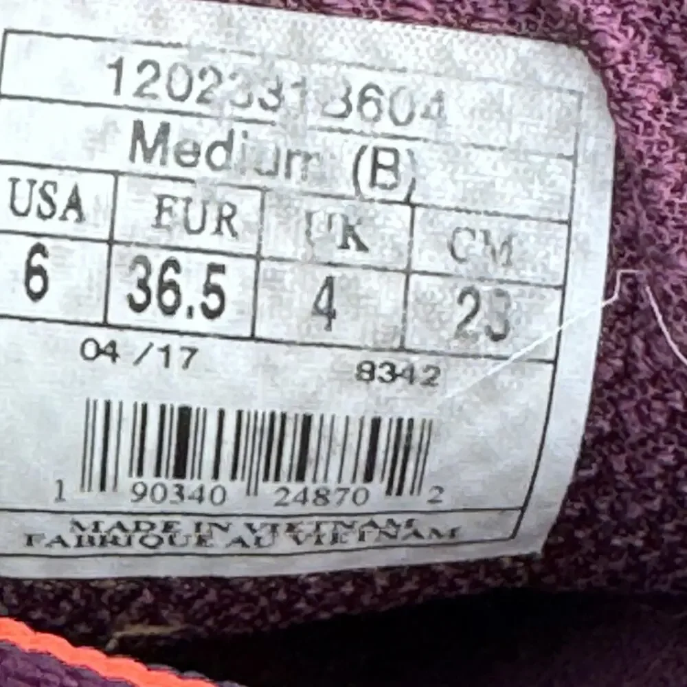 Brooks Cascadia 12 Shoes Womens Size 6 Purple Orange Trail‎ Running Cushion DNA